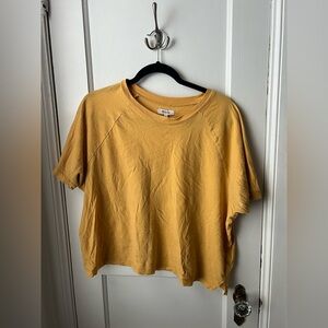 Madewell Mustard Short Sleeve Tee